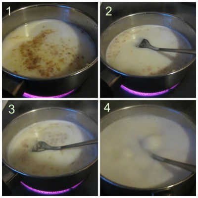 Boil Milk and water
