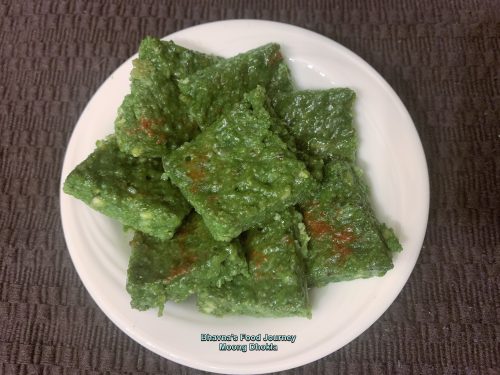 Spinach dhokla