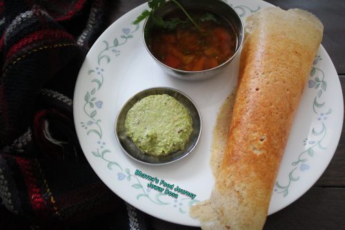 Jowar (millet) dosa