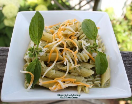 Basil pesto pasta