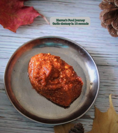 Quickest Garlic chutney
