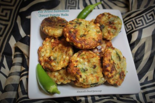 Air fried Sabudana vada