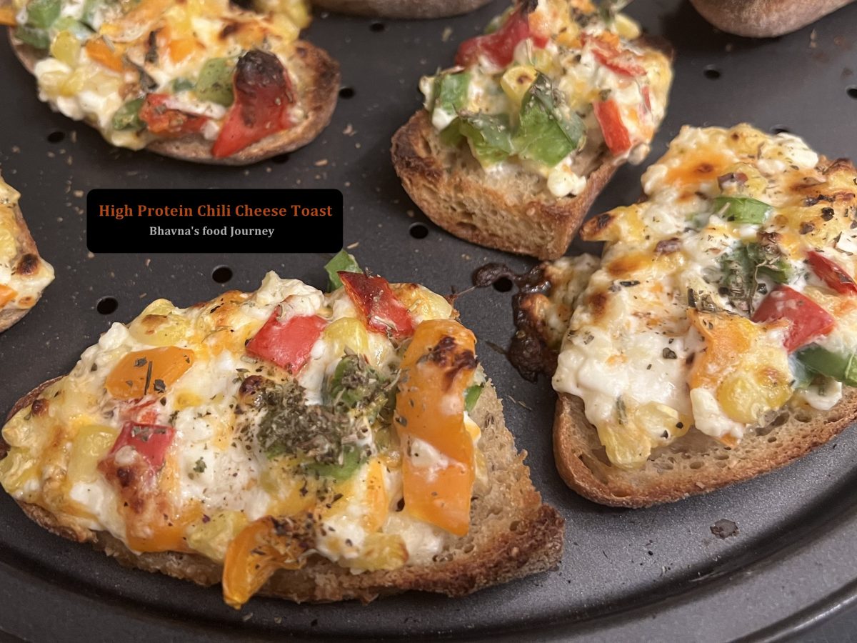 High Protein Chili Cheese toast