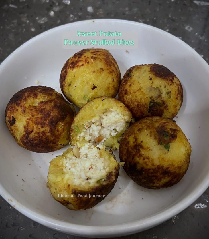 Sweet Potato Paneer Stuffed Bites